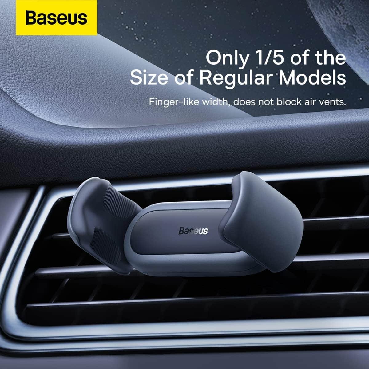 Baseus Black Steel Cannon 2 Air Vent Car Mount