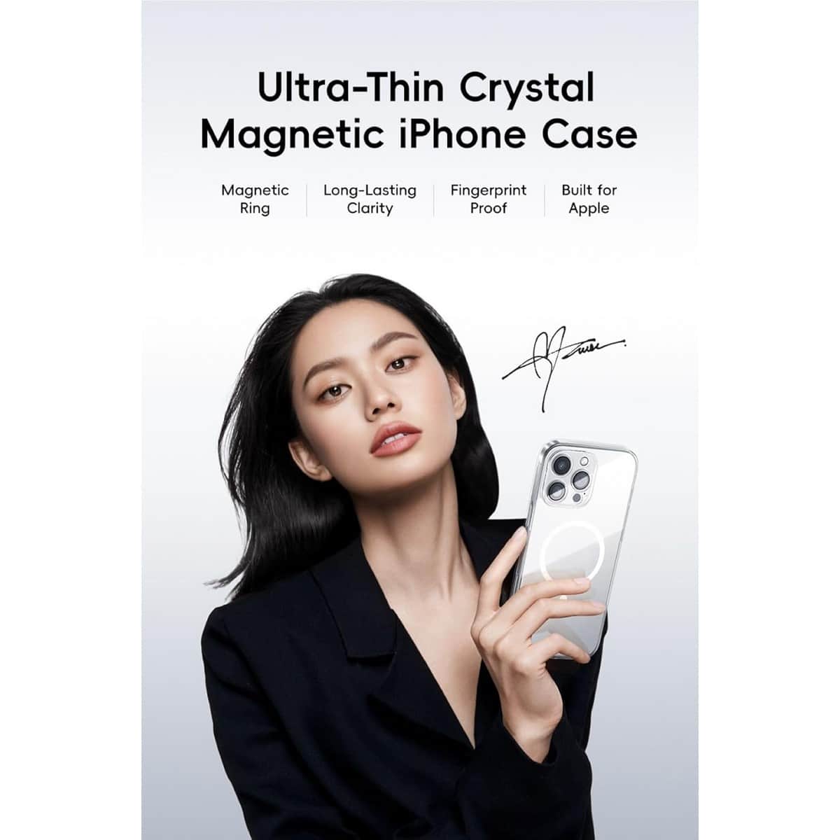 Baseus Clear Crystal Series Magnetic Phone Case for iPhone 16 Pro