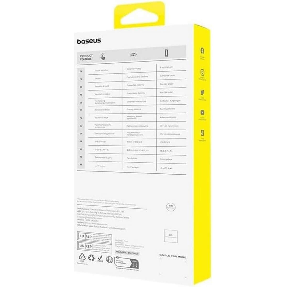 Baseus Clear Sapphire Series HD Tempered Glass Screen Protector with Dust Filter for iPhone 15 Plus & 16 Plus