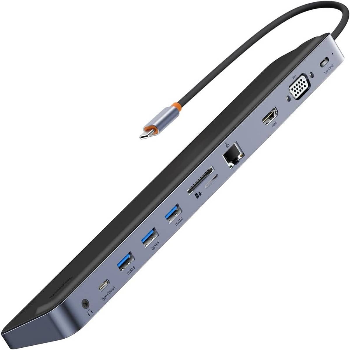 Baseus Dark Grey EliteJoy Gen2 11-Port USB-C Hub