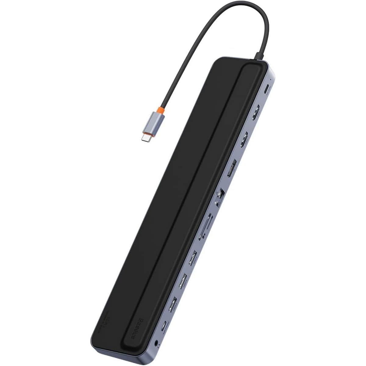 بيسوس رمادي داكن إيليت جوي جين 2 موزع USB-C بـ 12 منفذ