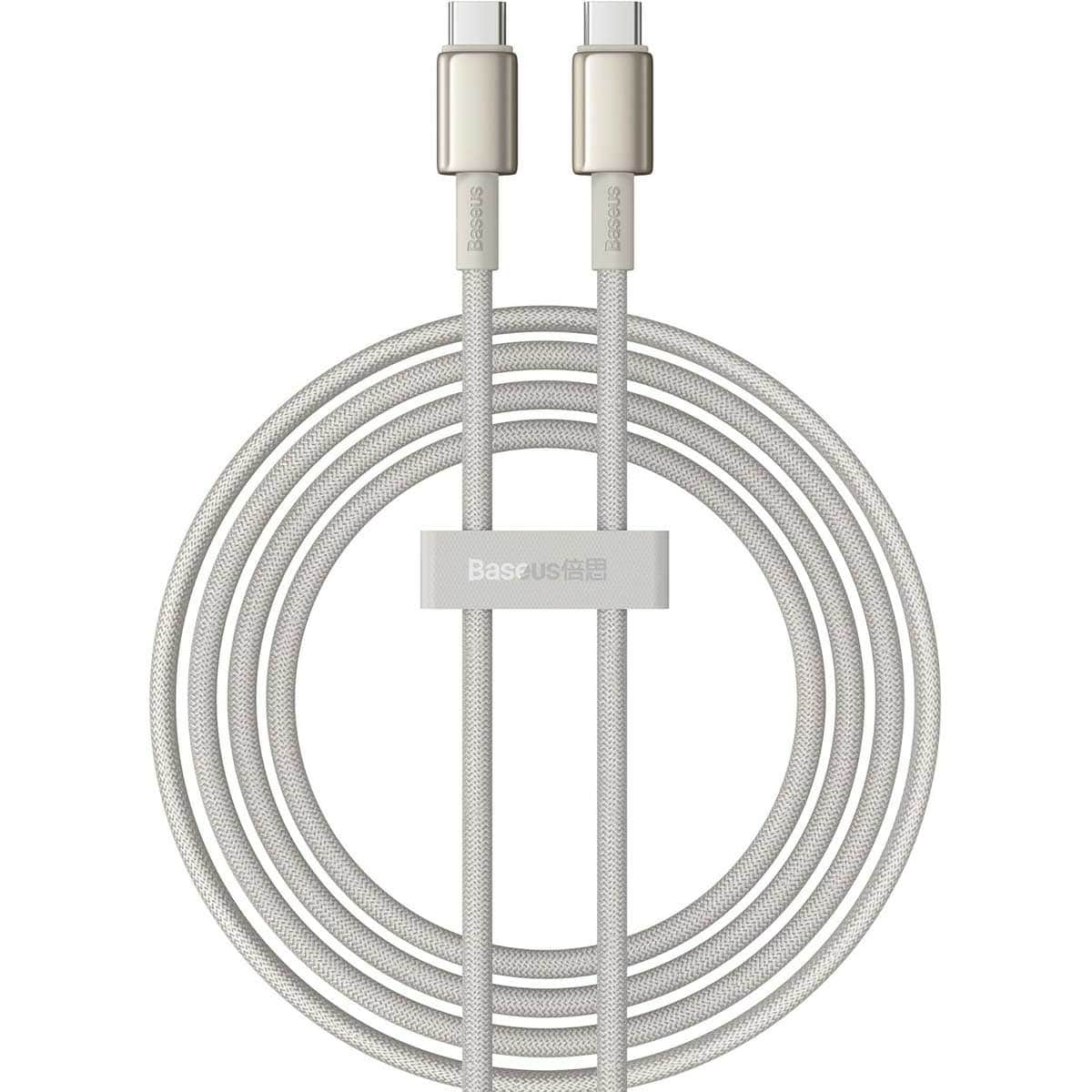 بيسوس كابل جولد تنغستن USB-C إلى USB-C بقدرة 100 واط