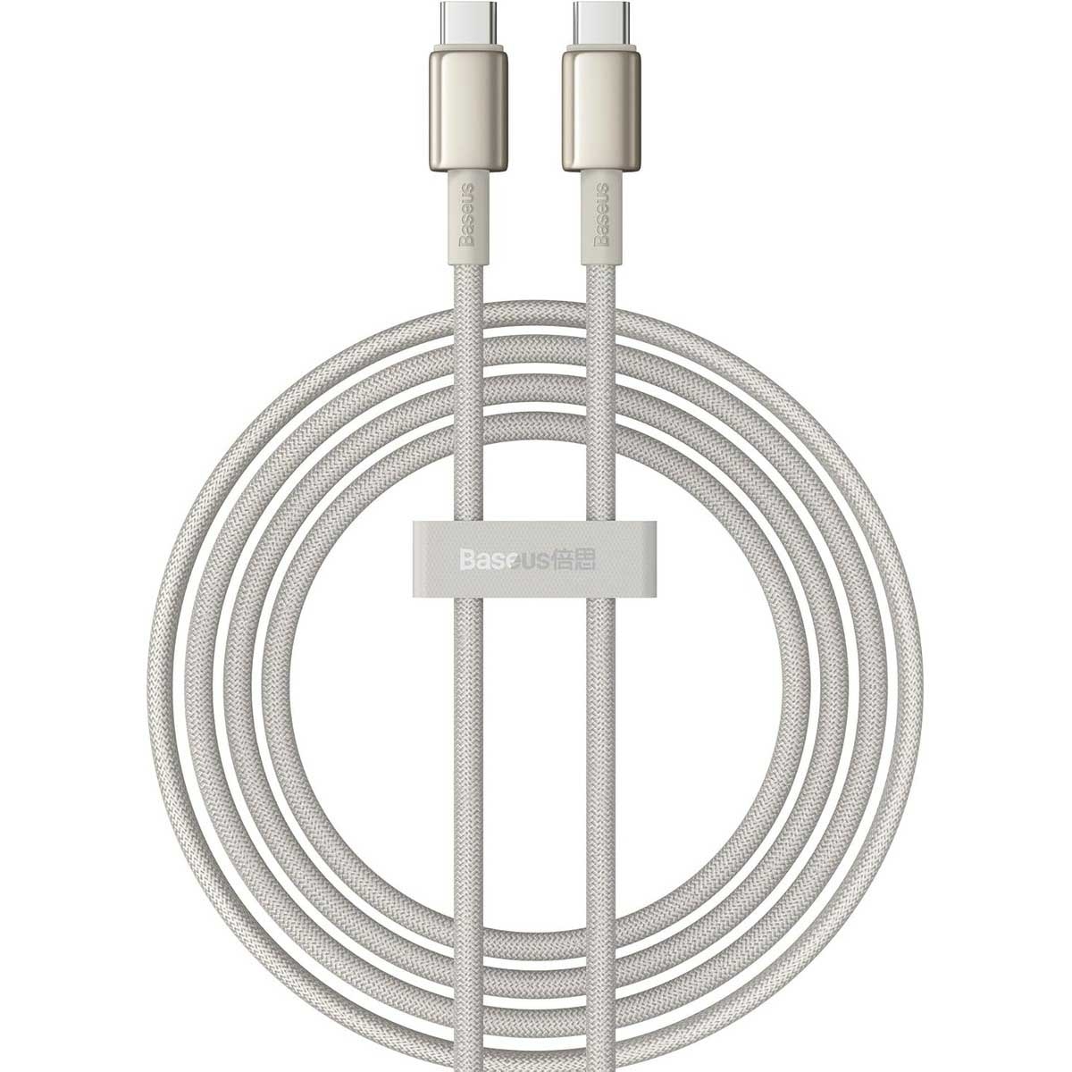 بيسوس كابل جولد تنغستن USB-C إلى USB-C بقدرة 100 واط