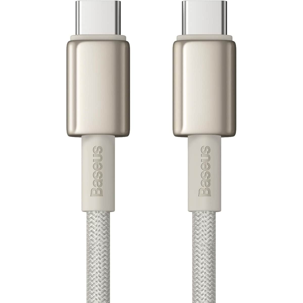 بيسوس كابل جولد تنغستن USB-C إلى USB-C بقدرة 100 واط