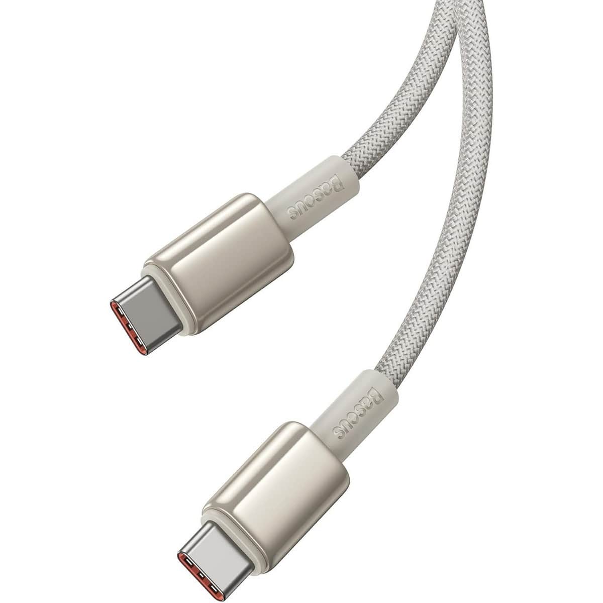 بيسوس كابل جولد تنغستن USB-C إلى USB-C بقدرة 100 واط