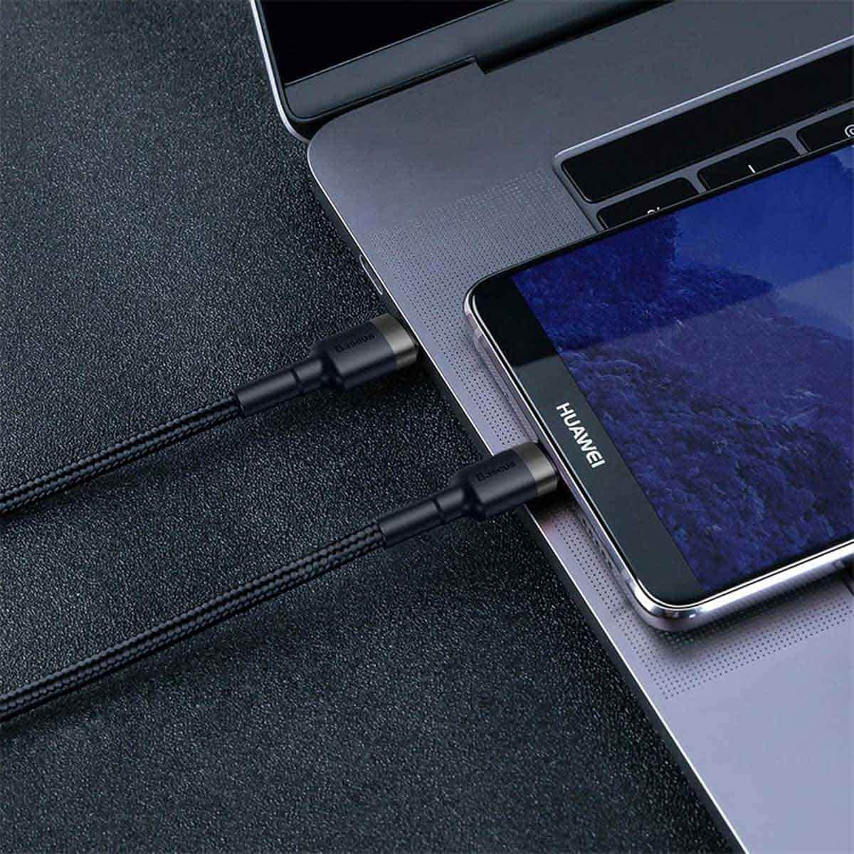 بيسوس كابل كافول USB-C إلى USB-C بقدرة 60 واط PD 2.0