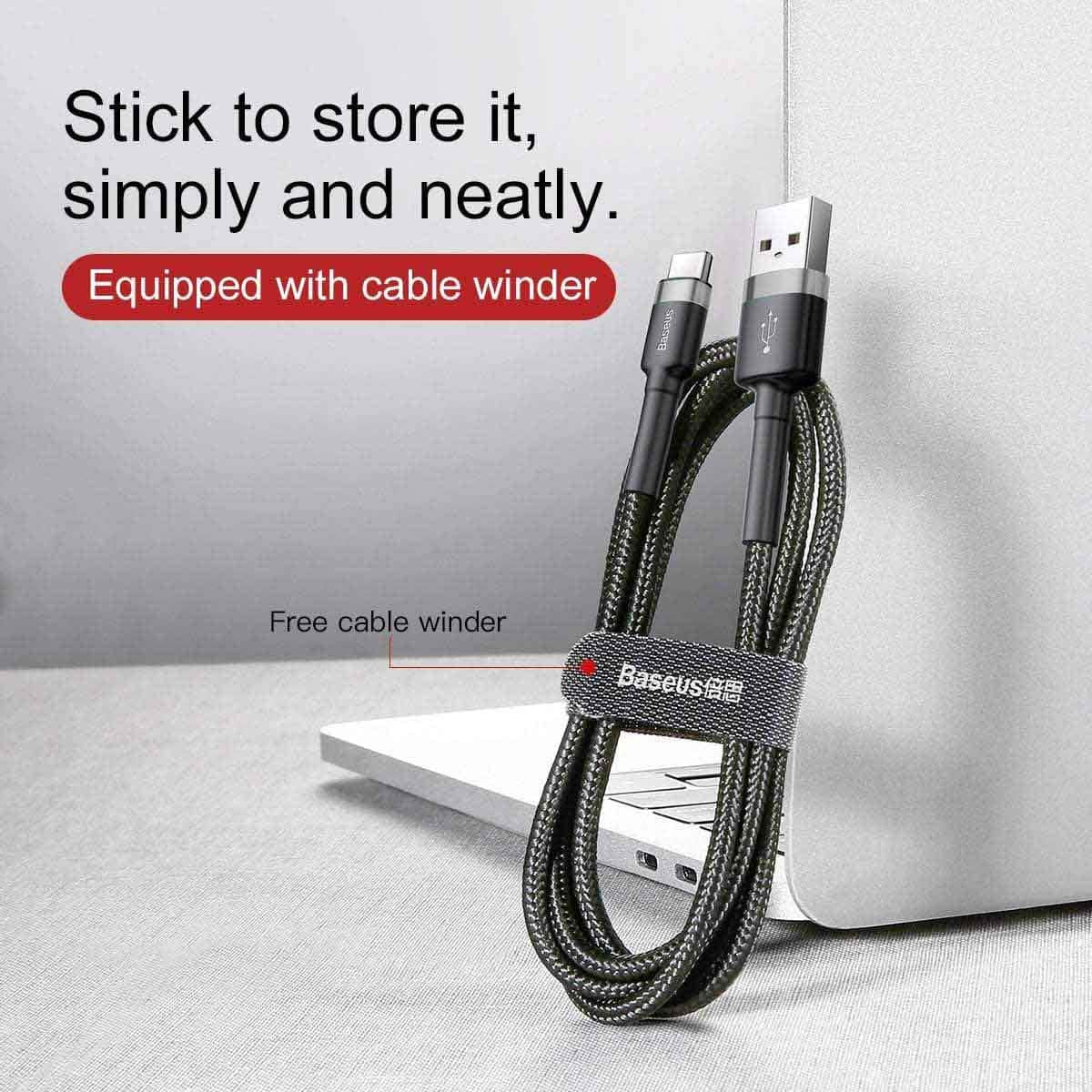 بيسوس كابل كافول USB-A إلى USB-C بقدرة 2A