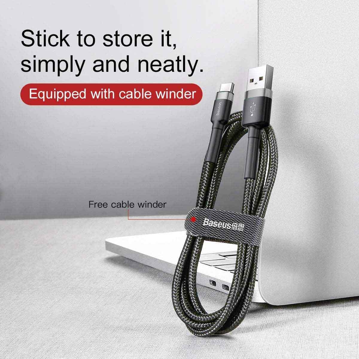 بيسوس كابل كافول USB-A إلى USB-C بقدرة 2A