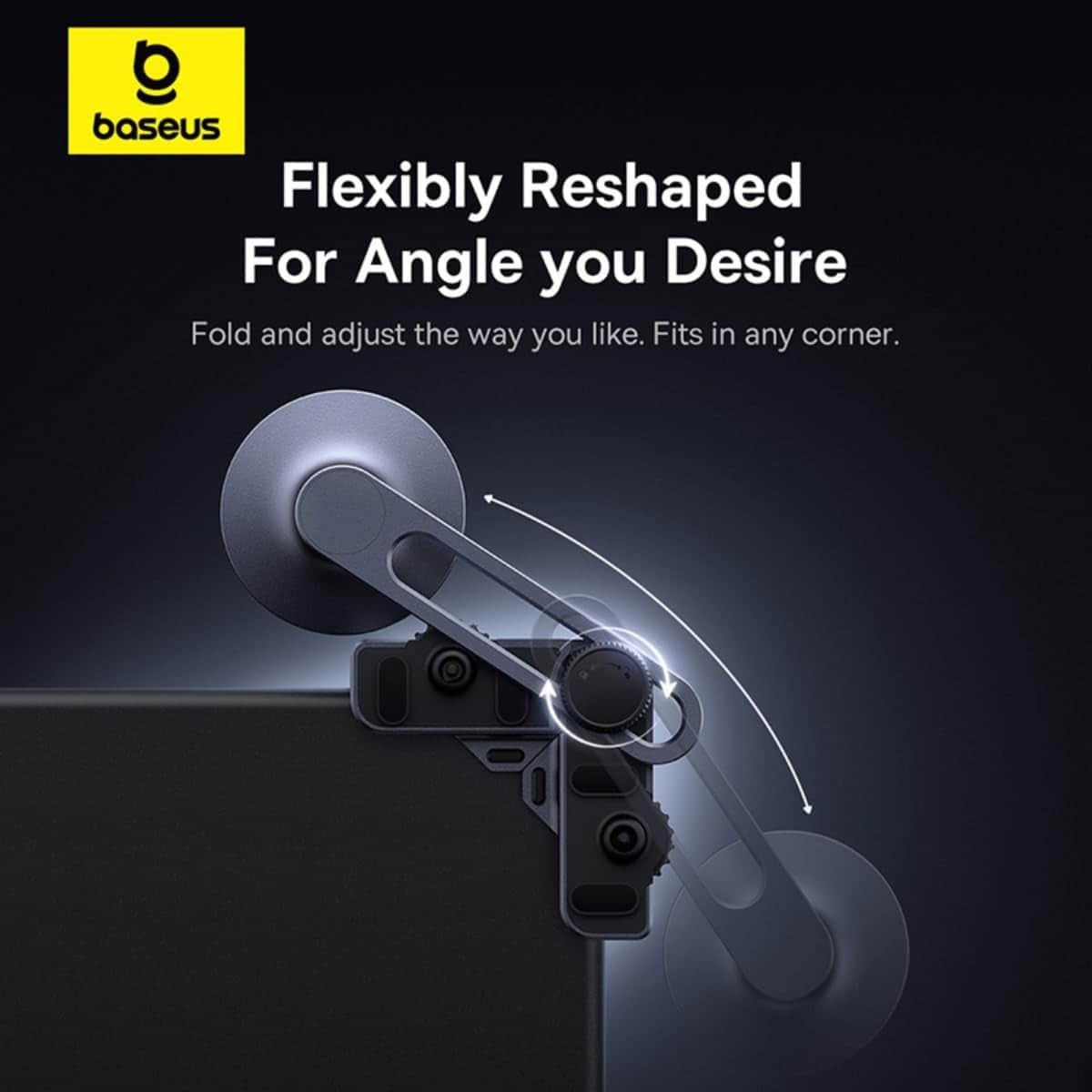 Baseus Grey MaxView Screen Magnetic Car Mount