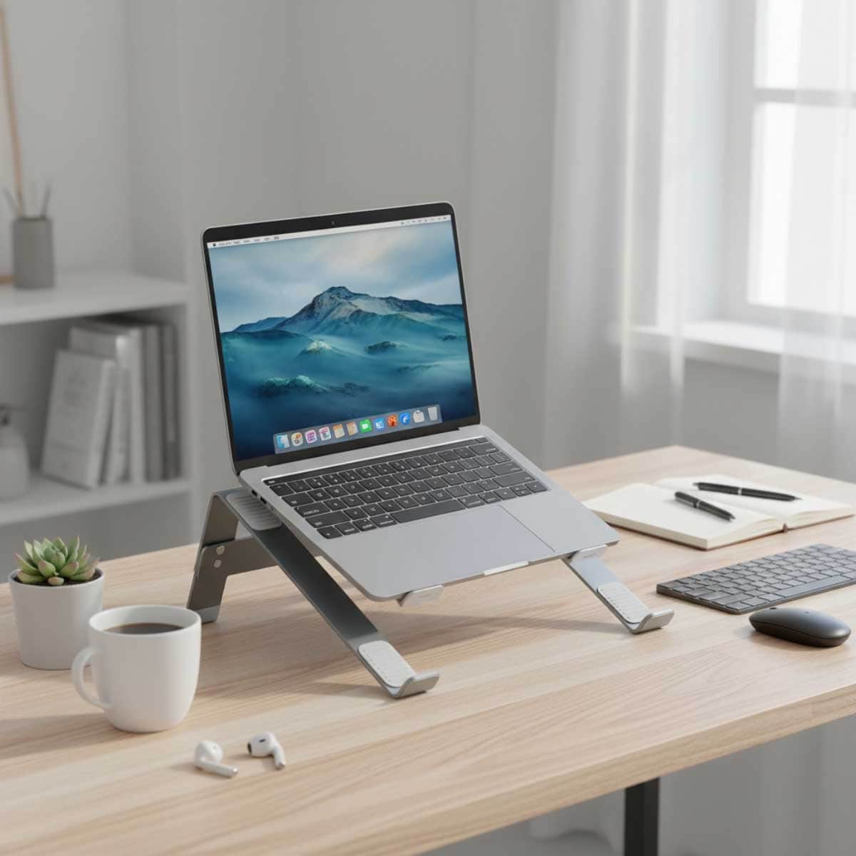 Baseus Grey UltraStable Series 4-Gear Adjustable Desktop & Laptop Stand