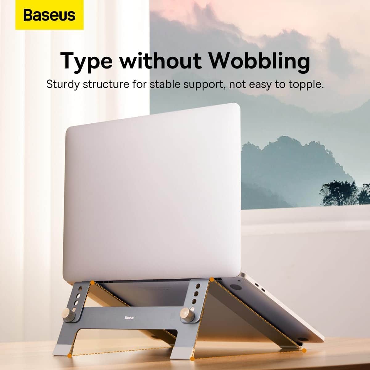 Baseus Grey UltraStable Series 4-Gear Adjustable Desktop & Laptop Stand