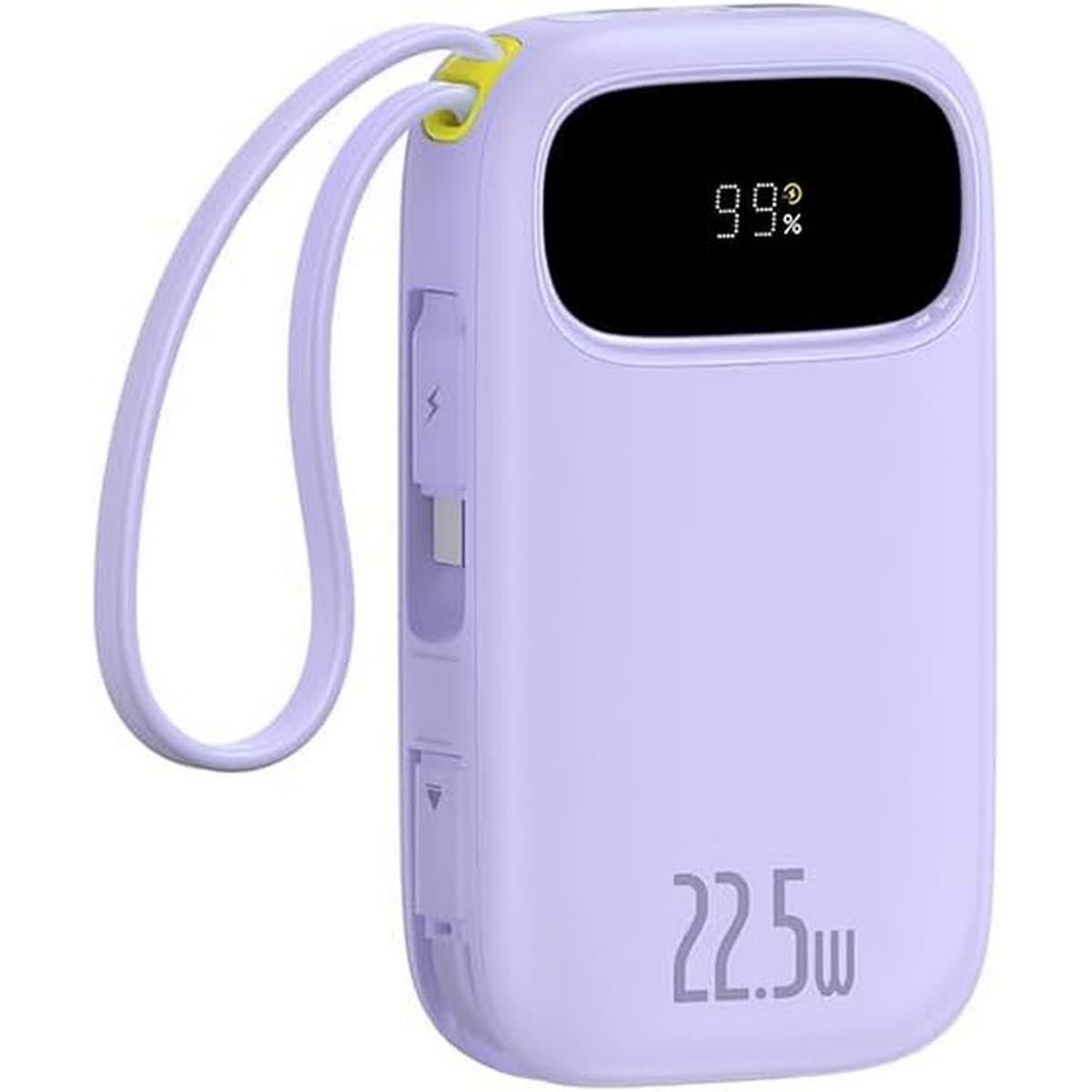 Baseus Purple EnerFill FC31 Digital Display 20000mAh 22.5W Built-In Dual Cables Power Bank