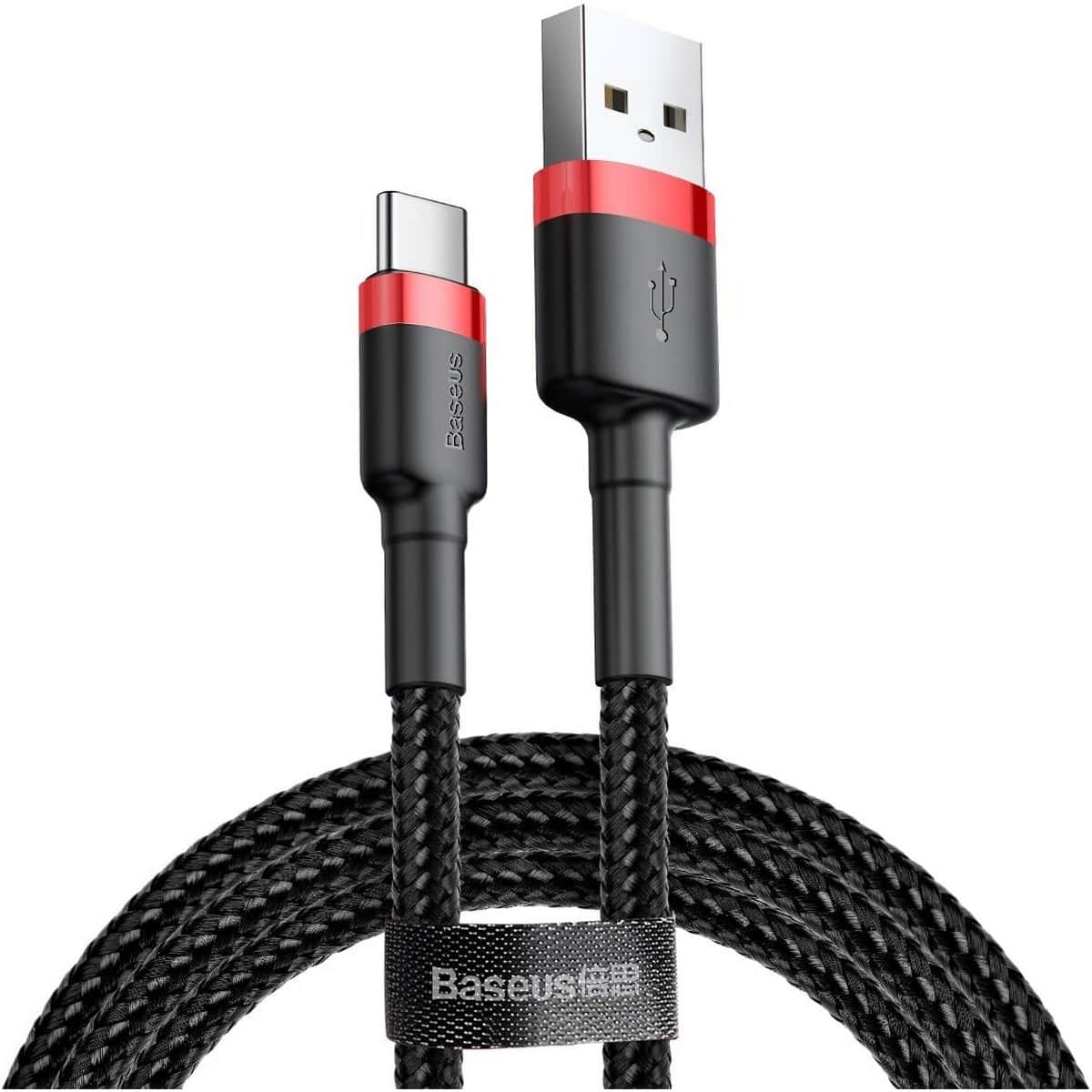 بيسوس كابل كافول USB-A إلى USB-C بقدرة 3A بطول 1 متر