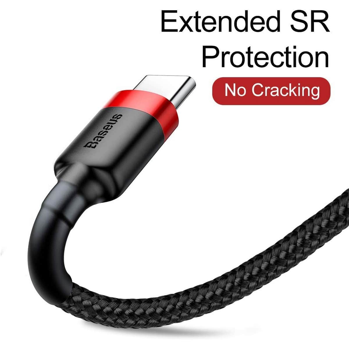 بيسوس كابل كافول USB-A إلى USB-C بقدرة 3A بطول 1 متر