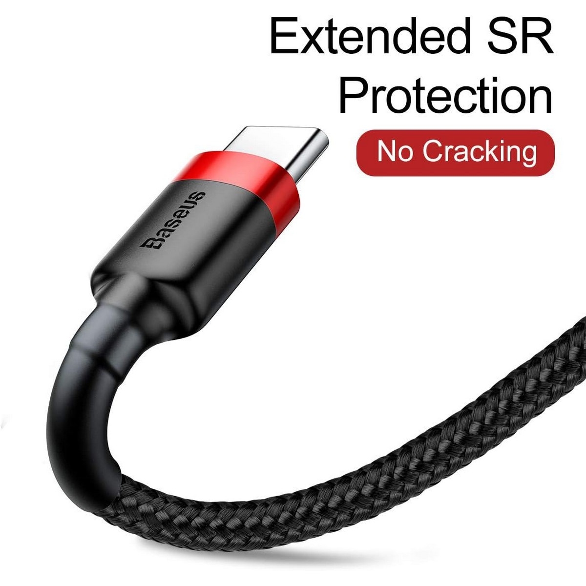 بيسوس كابل كافول USB-A إلى USB-C بقدرة 3A بطول 1 متر
