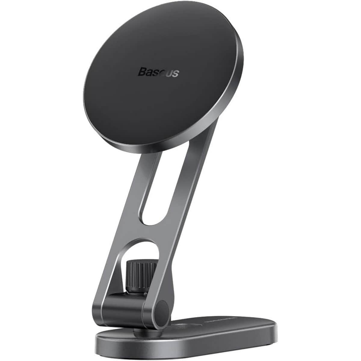 Baseus Silver T-Space Series Folding Metal Magnetic Car Mount
