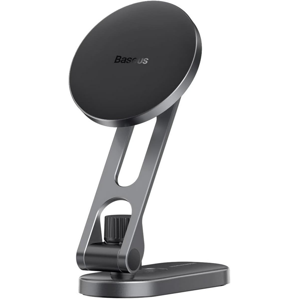 Baseus Silver T-Space Series Folding Metal Magnetic Car Mount