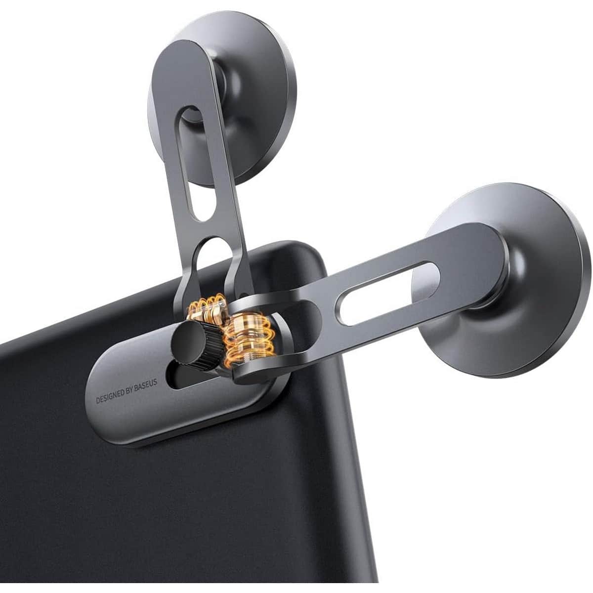 Baseus Silver T-Space Series Folding Metal Magnetic Car Mount