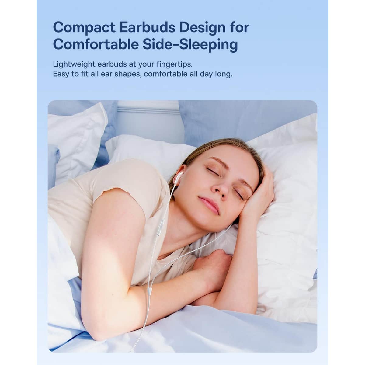 Baseus White Encok CZ19 Wired Earphones