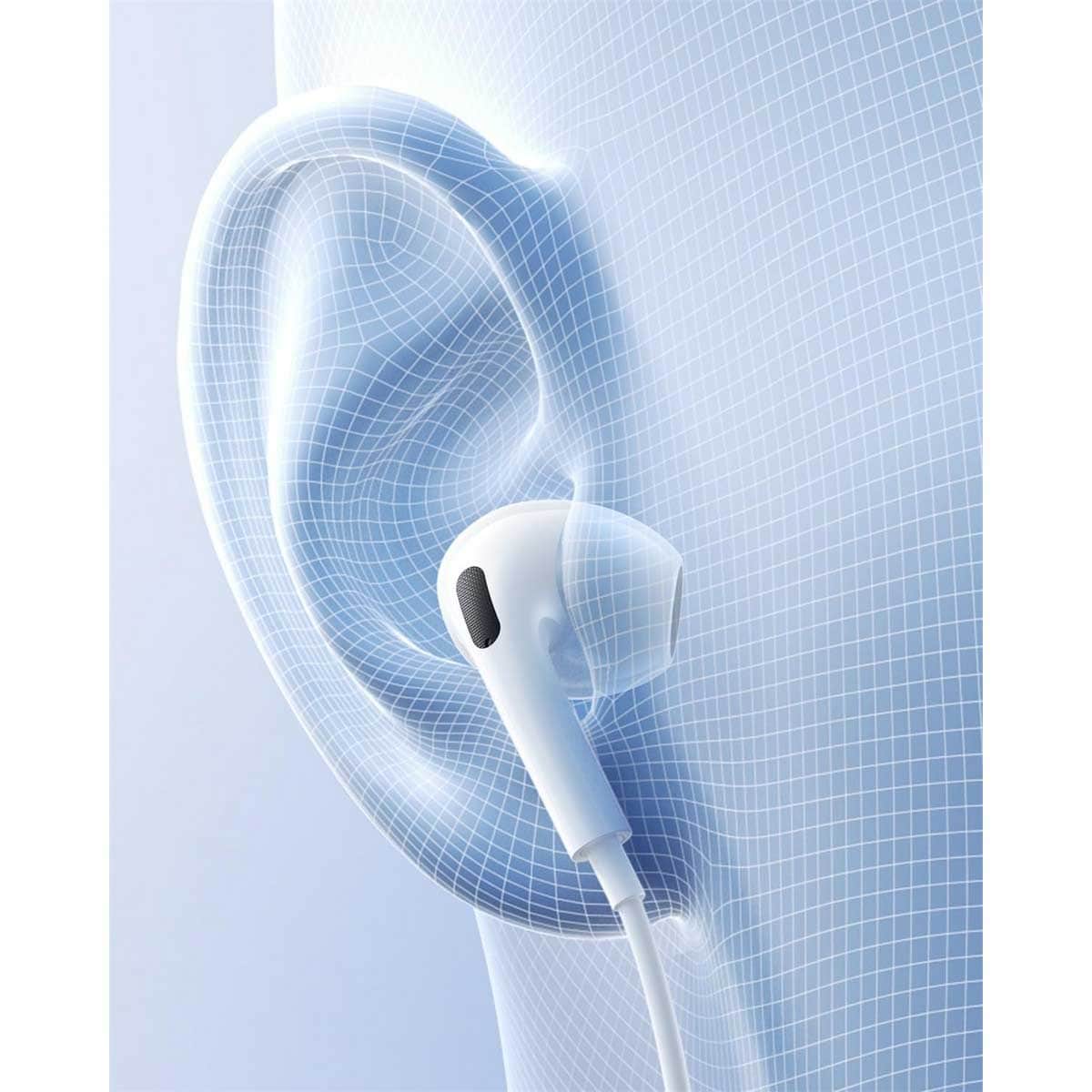 Baseus White Encok CZ19 Wired Earphones