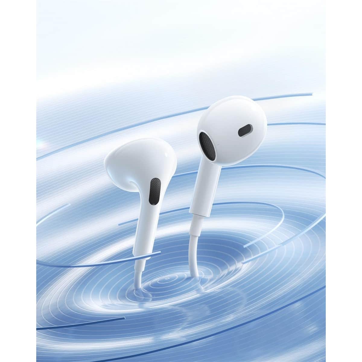 Baseus White Encok CZ19 Wired Earphones