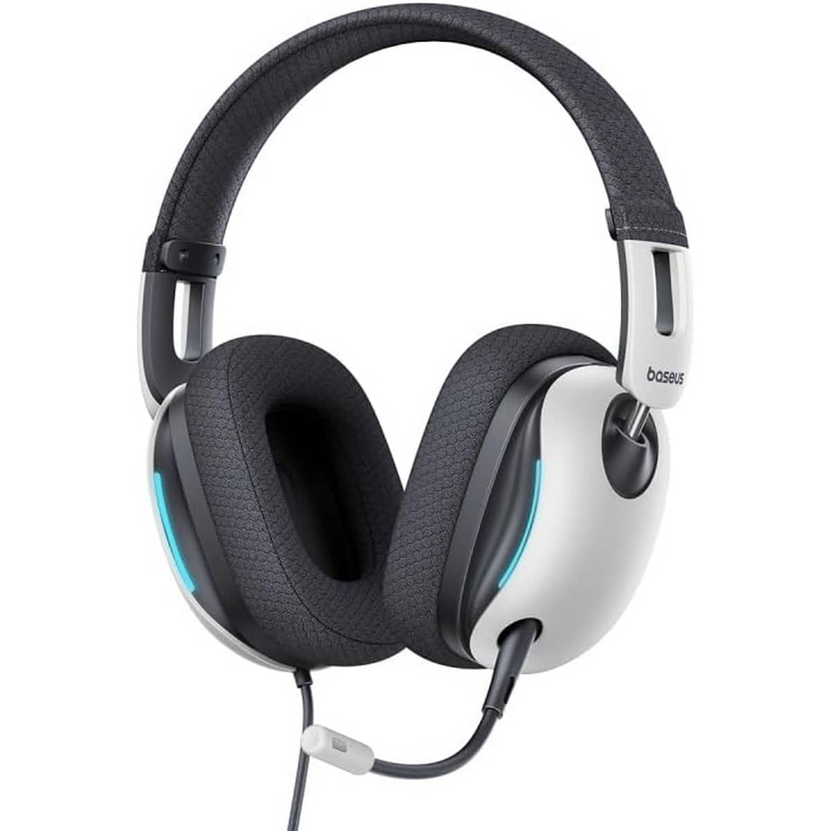 Baseus White GoPlay 1+ Max Wired Gaming Headphones