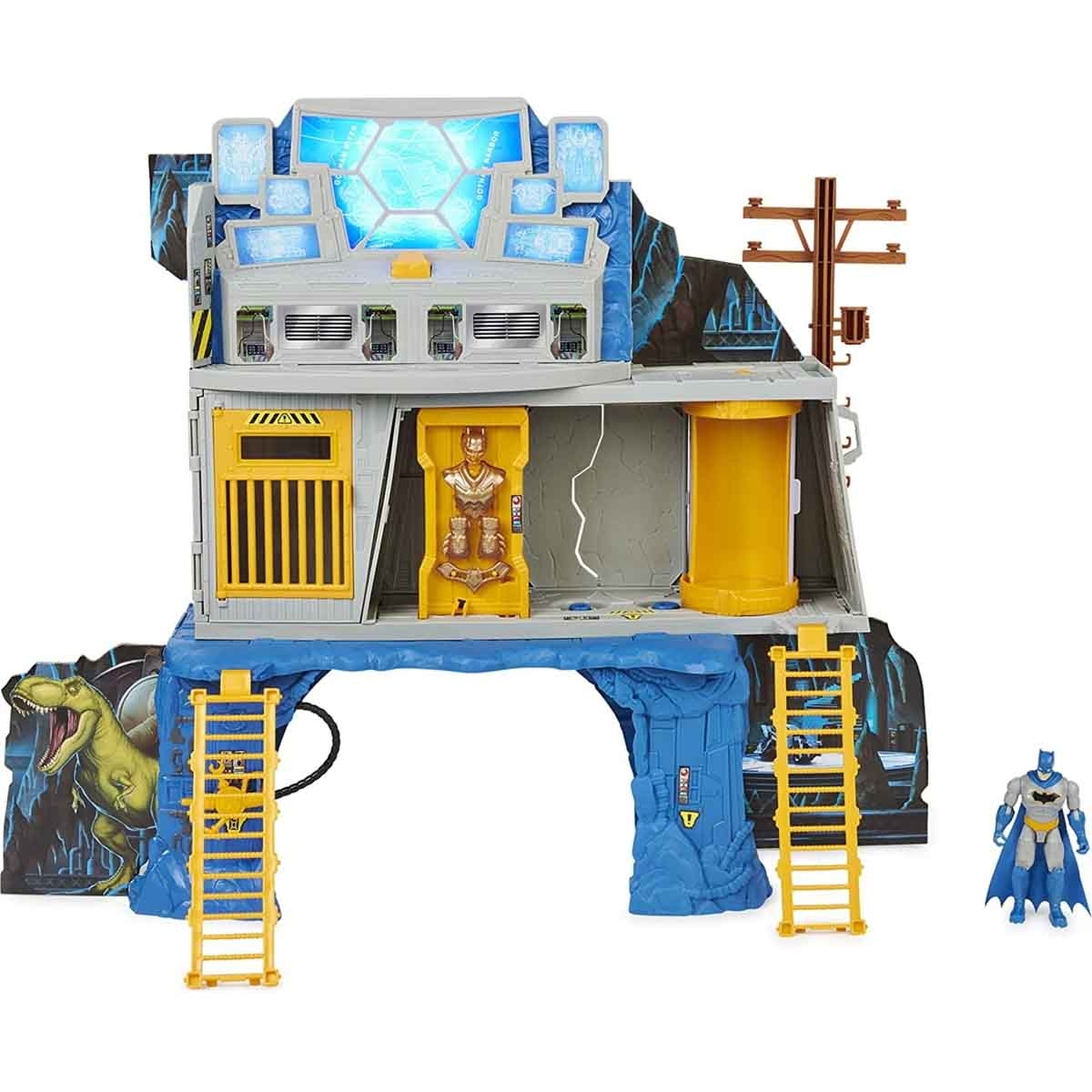 DC 6" Batman Figure with Batcave Playset Unisex, 5-7 Years