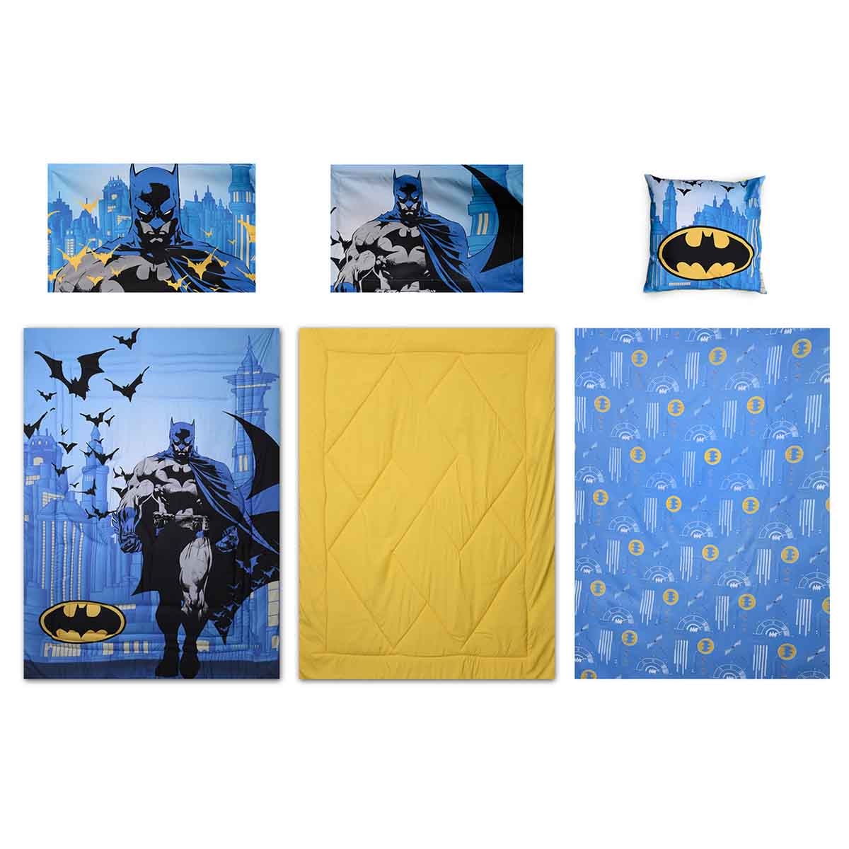 Batman 5-Piece BnB Brushed Microfiber with Polyester Shell Comforter Set