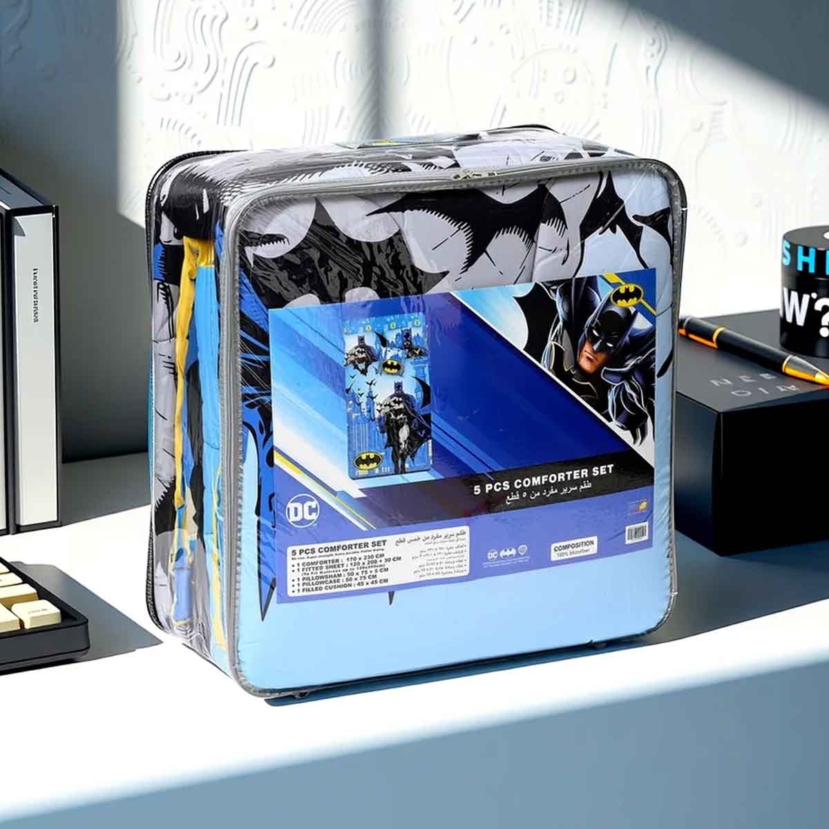 Batman 5-Piece BnB Brushed Microfiber with Polyester Shell Comforter Set