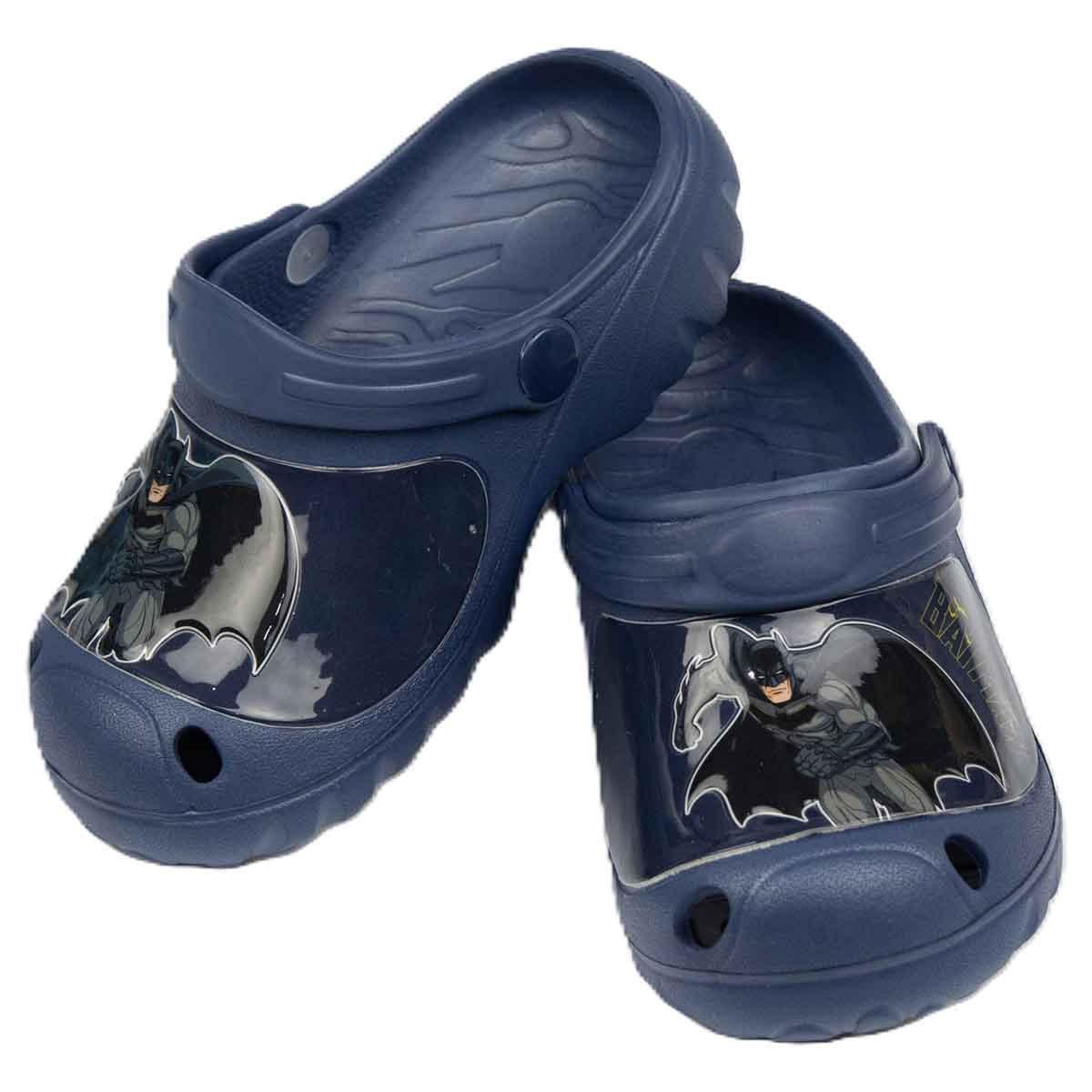 Batman 21-22 EU Dark Blue Lightweight, Durable & Water-Friendly Slip-On Sandals Kids Klogs Boys