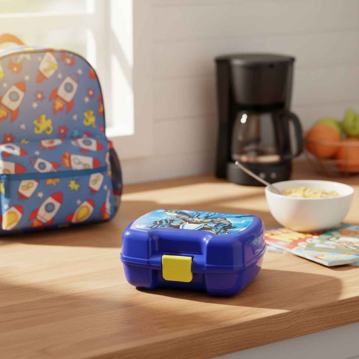 دي سي باتمان صندوق غداء مضاد للتسرب بتصميم سوبرهيرو من DC كوميكس