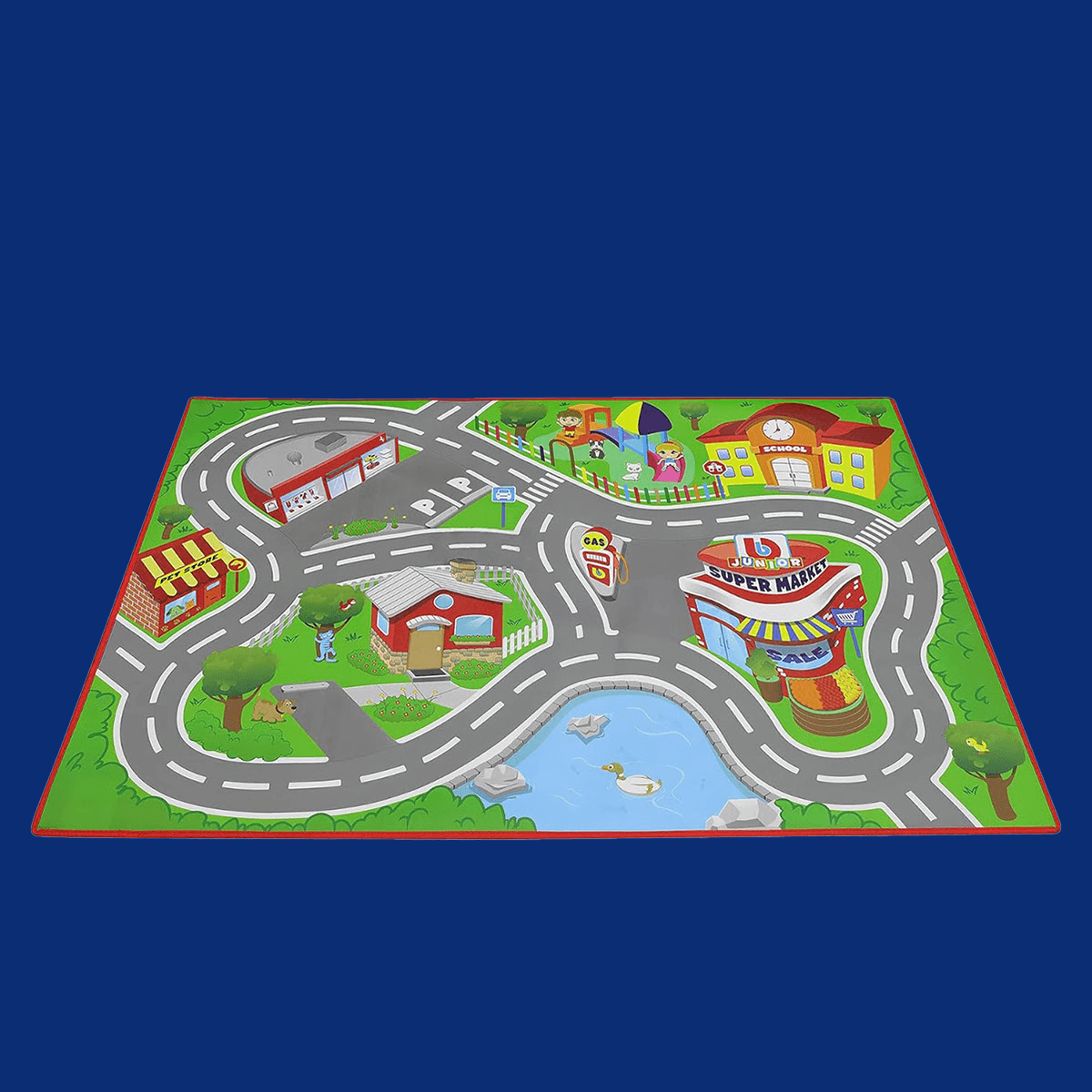 BB Junior 39″ x 27″ City Playmat with Ferrari Toddler, 0-2 Years