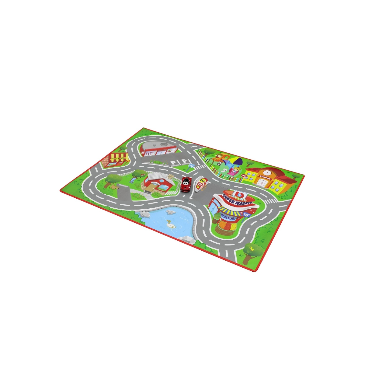 BB Junior 39″ x 27″ City Playmat with Ferrari Toddler, 0-2 Years