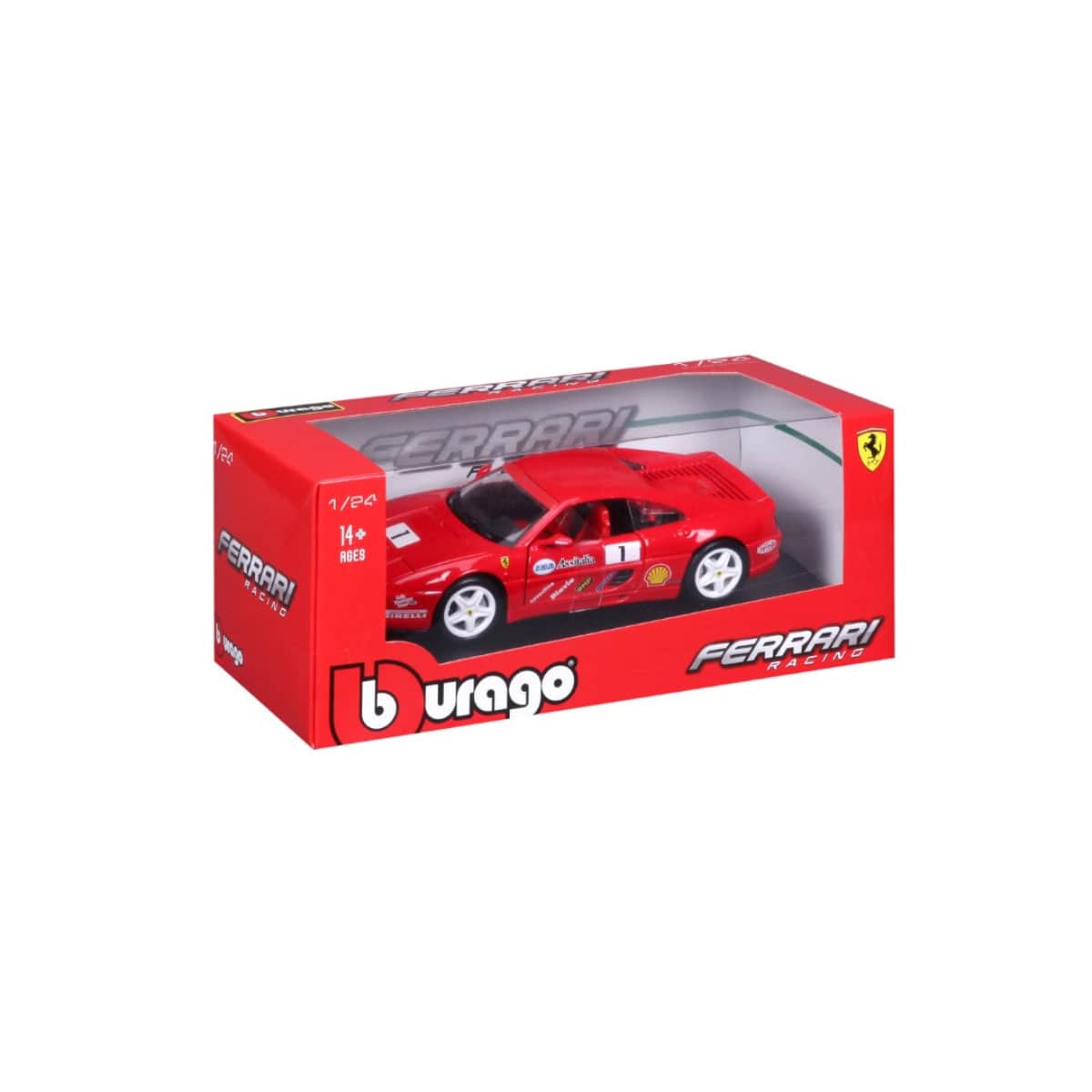 Bburago 18-26306 1:24 Scale Ferrari F355 Challenge Diecast Car Boys, 3-4 Years