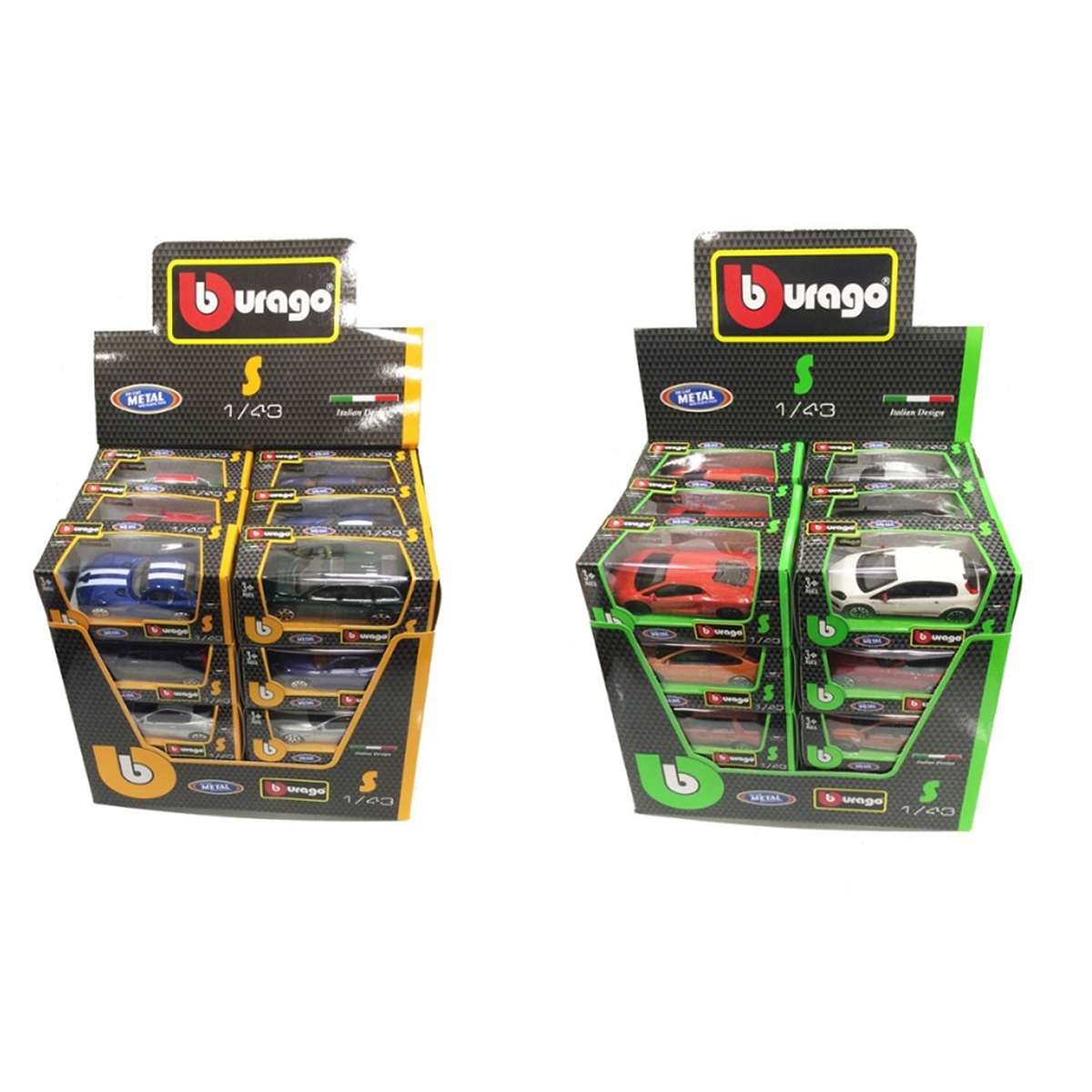 بوراجو سيارة ستريت فاير داي كاست متنوعة موديل 18-30000 بمقياس 1:43 للأولاد، 3-4 سنوات