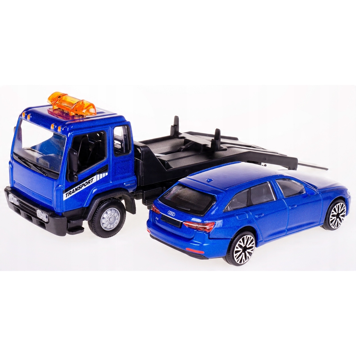 بوراغو مجموعة نقل بمنصة مسطحة متنوعة ستريت فاير 18-31399 بمقياس 1:43 للأولاد، 3-4 سنوات