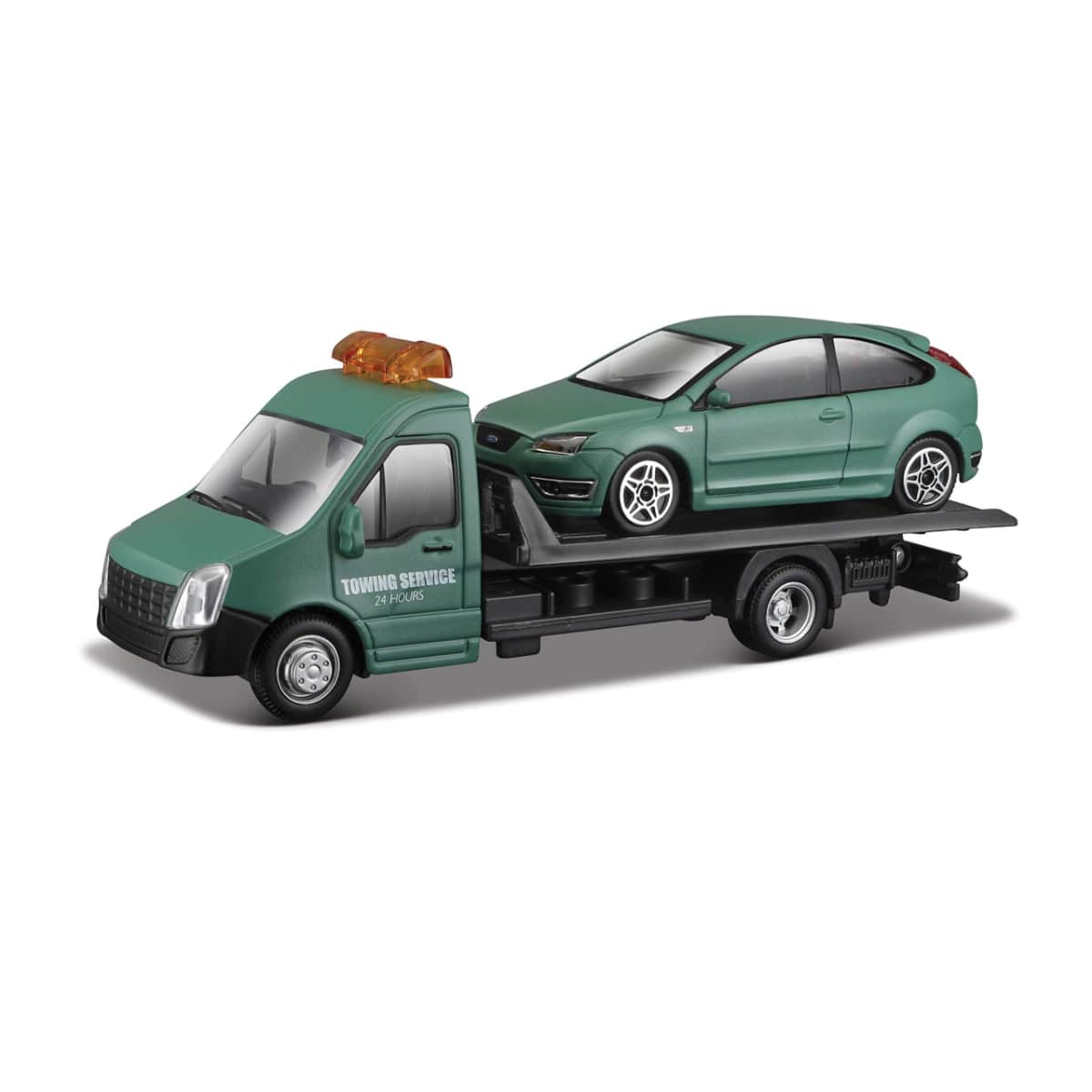 Bburago 18-31399 1:43 Scale Street Fire Assorted Flatbed Transport Playset Boys, 3-4 Years