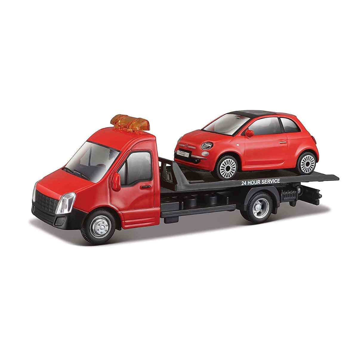 Bburago 18-31399 1:43 Scale Street Fire Assorted Flatbed Transport Playset Boys, 3-4 Years