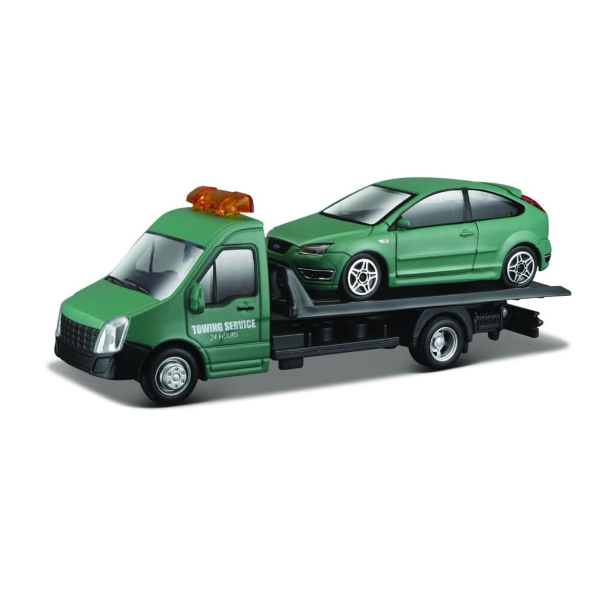 Bburago 18-31400 1:43 Scale Street Fire Assorted Flatbed Transport Playset Boys, 3-4 Years