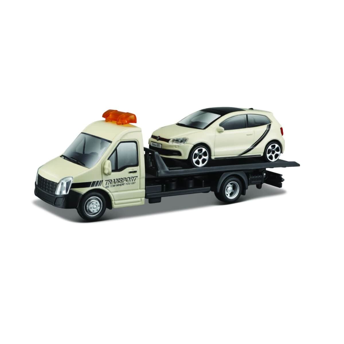 Bburago 18-31400 1:43 Scale Street Fire Assorted Flatbed Transport Playset Boys, 3-4 Years