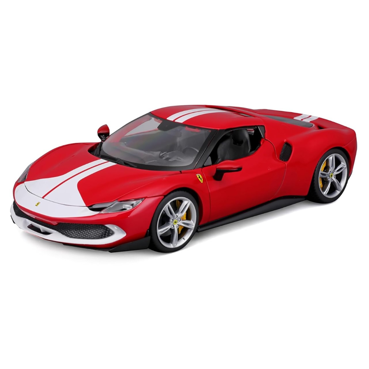 Bburago 1:18 Scale 2022 Ferrari 296 GTB Rosso Corsa Diecast Car Unisex, 3-4 Years