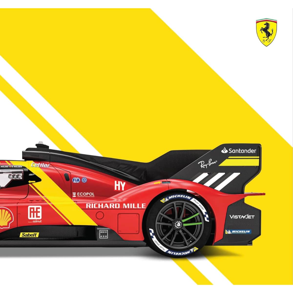 Bburago 1:18 Scale Ferrari 499P Diecast Car Unisex, 13+ Years