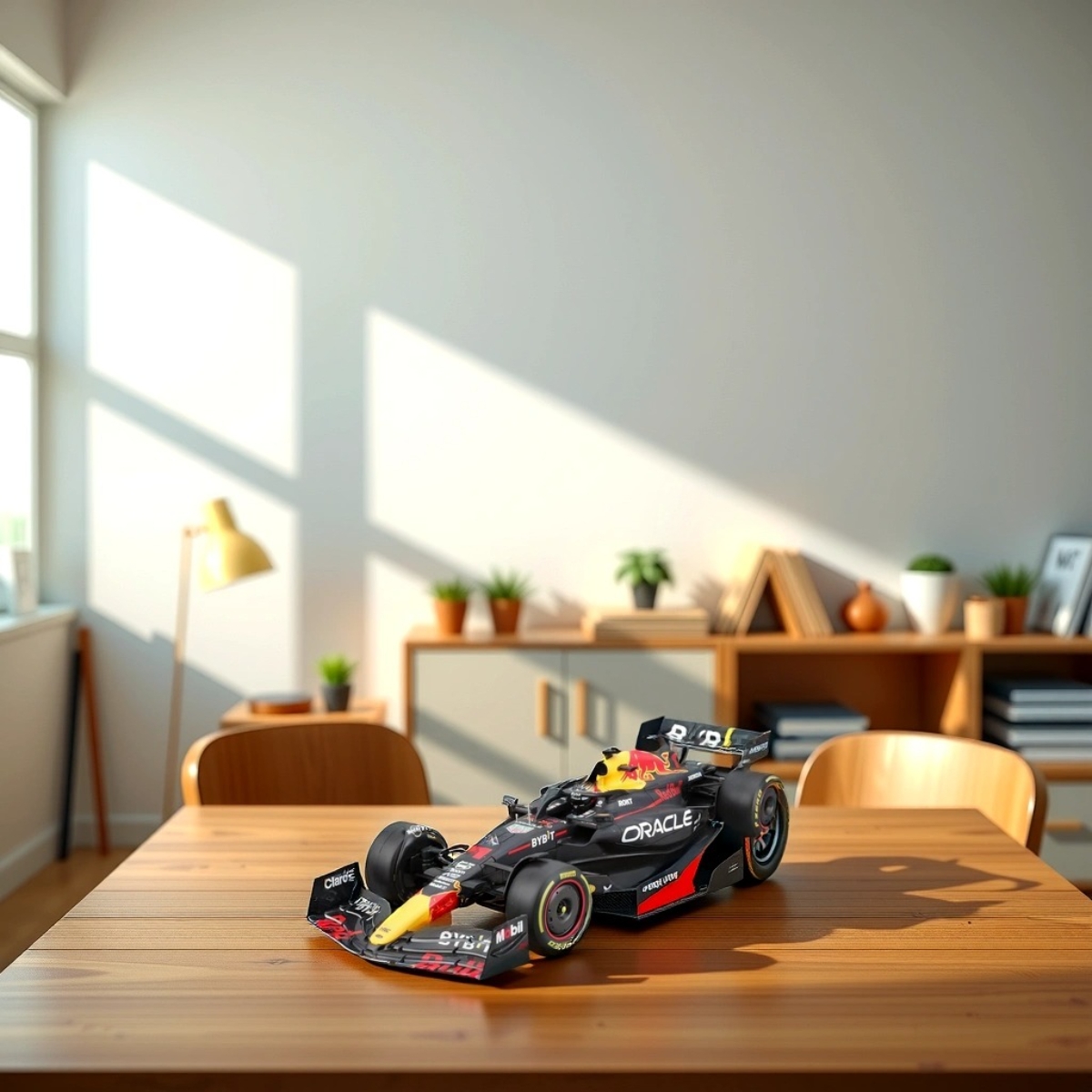 Bburago 1:18 Scale Oracle Red Bull Racing RB19 مع Max Verstappen Diecast Car للجنسين، 13+ سنة