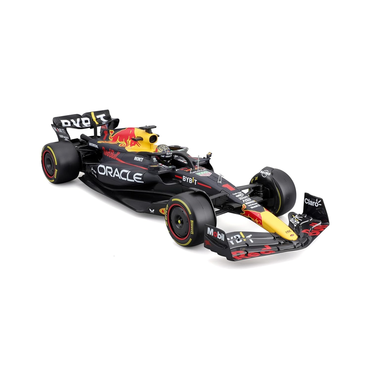 Bburago 1:18 Scale Oracle Red Bull Racing RB19 مع Max Verstappen Diecast Car للجنسين، 13+ سنة