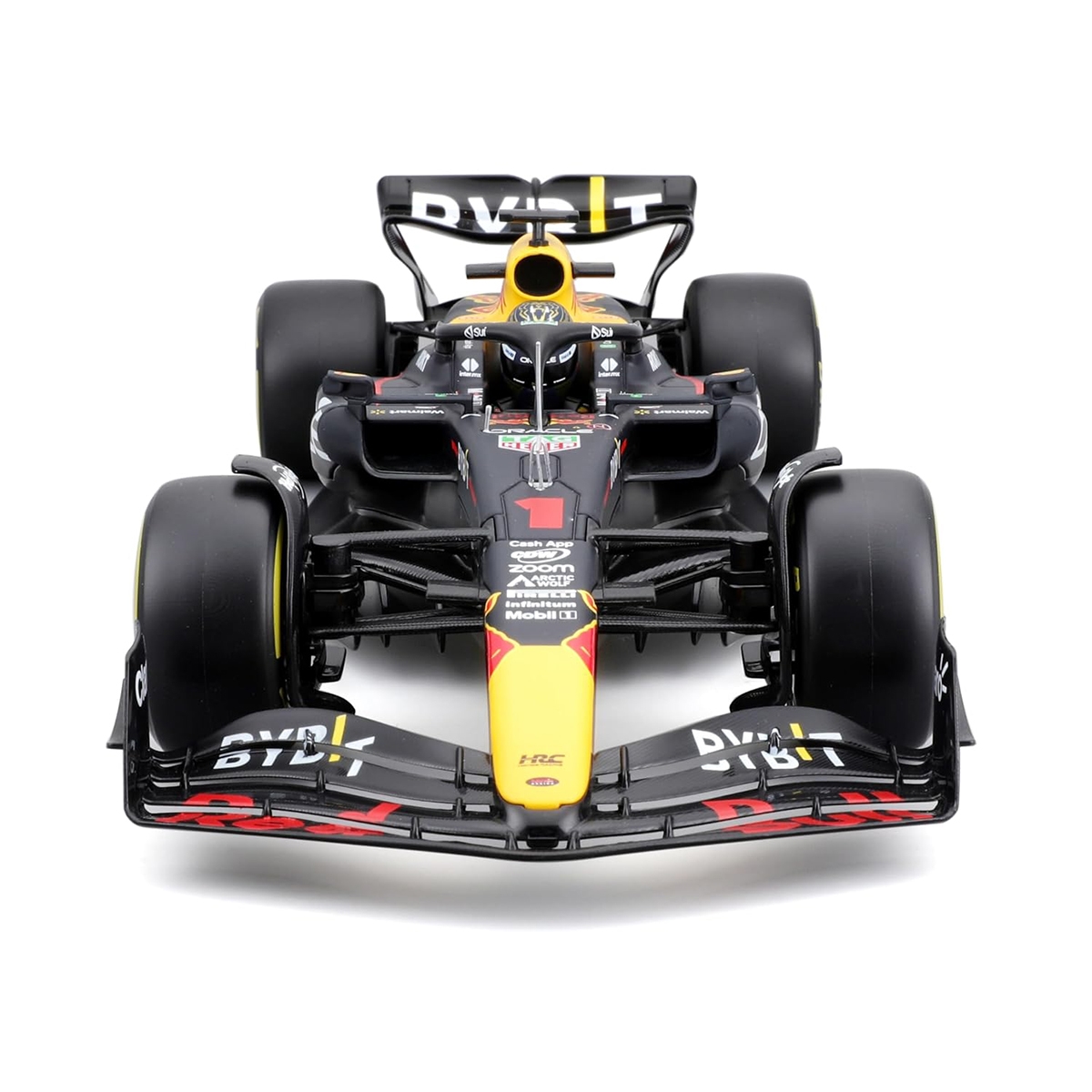 Bburago 1:18 Scale Oracle Red Bull Racing RB19 مع Max Verstappen Diecast Car للجنسين، 13+ سنة