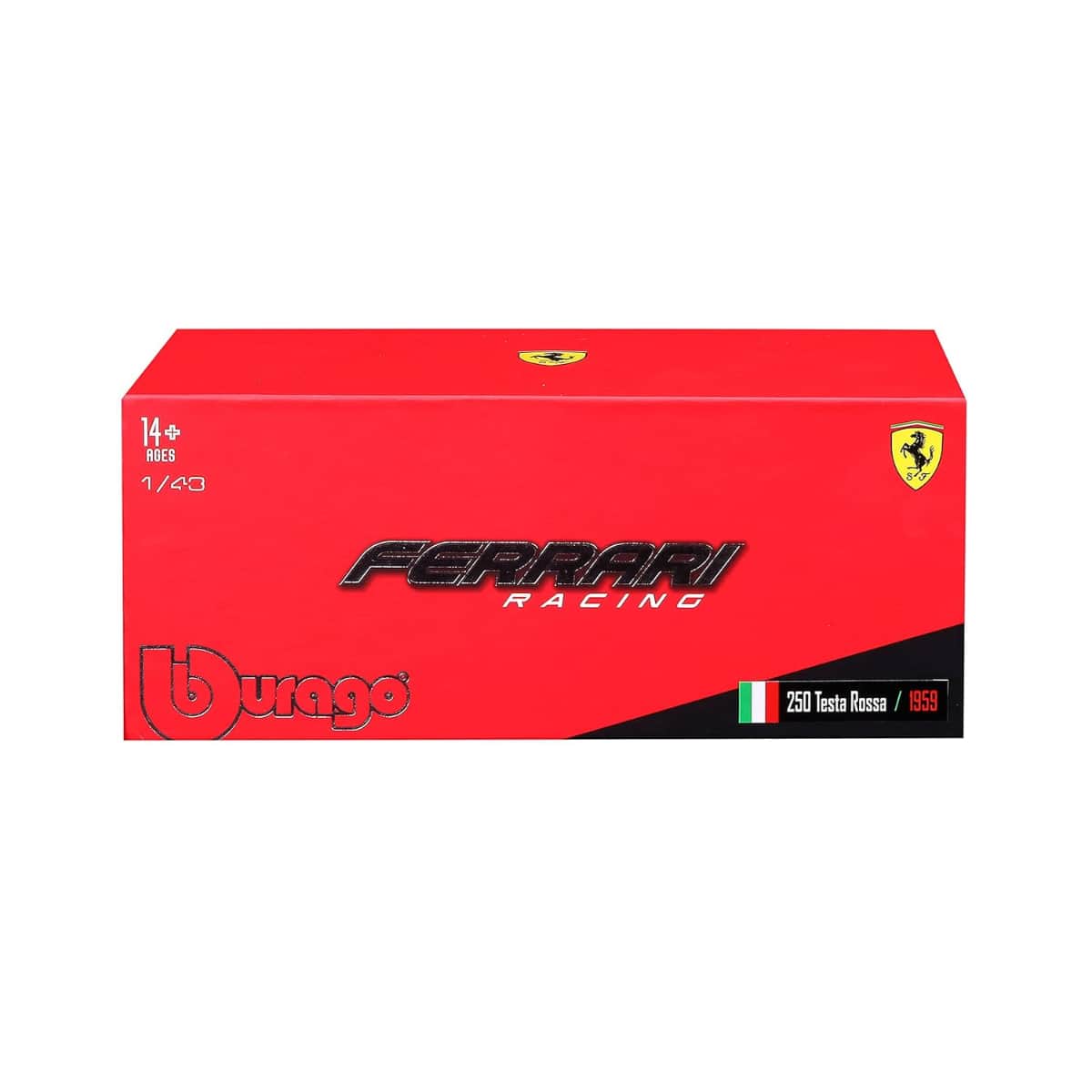 Bburago 1:43 Scale 1959 Ferrari Racing 250 Testa Rossa Diecast Car Boys, 13+ Years