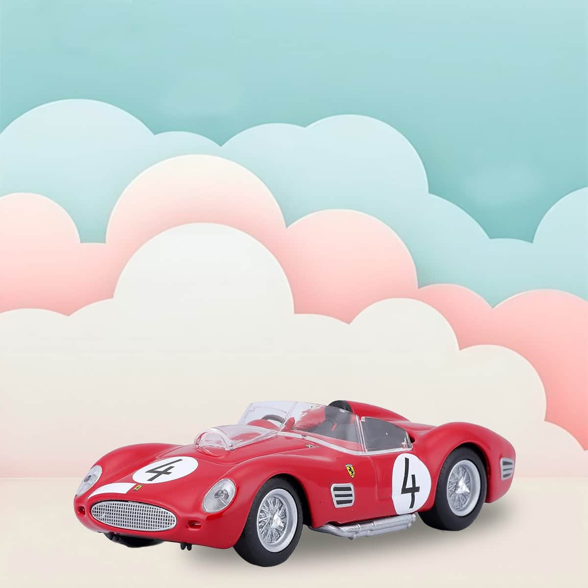Bburago 1:43 Scale 1959 Ferrari Racing 250 Testa Rossa Diecast Car Boys, 13+ Years