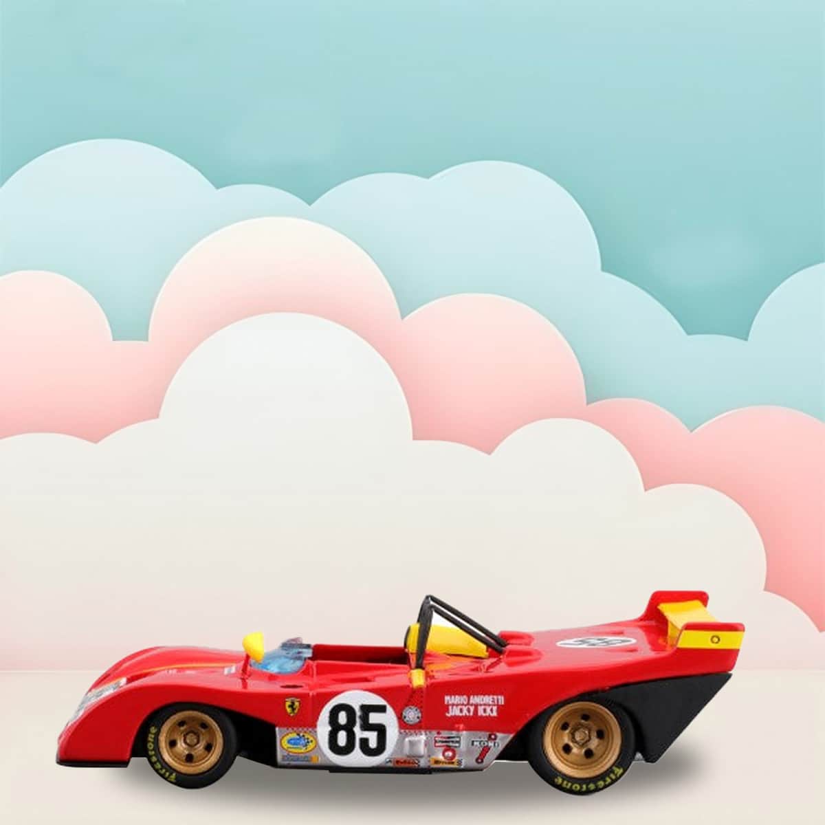 Bburago 1:43 Scale 1972 Ferrari Racing 312 P Diecast Car Boys, 13+ Years