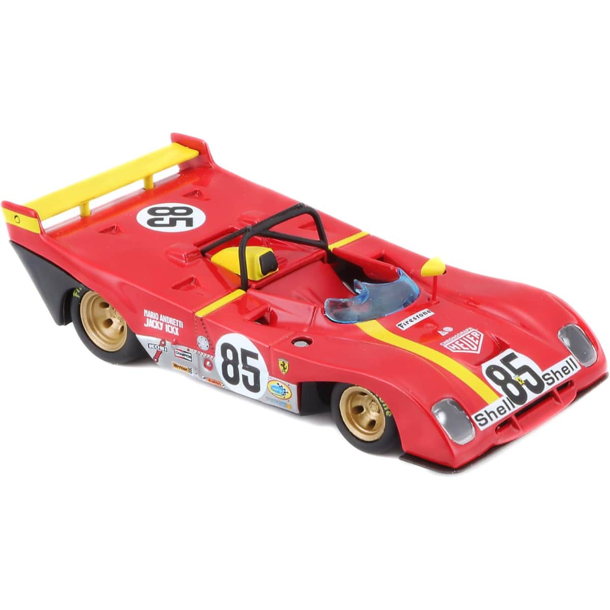 Bburago 1:43 Scale 1972 Ferrari Racing 312 P Diecast Car Boys, 13+ Years
