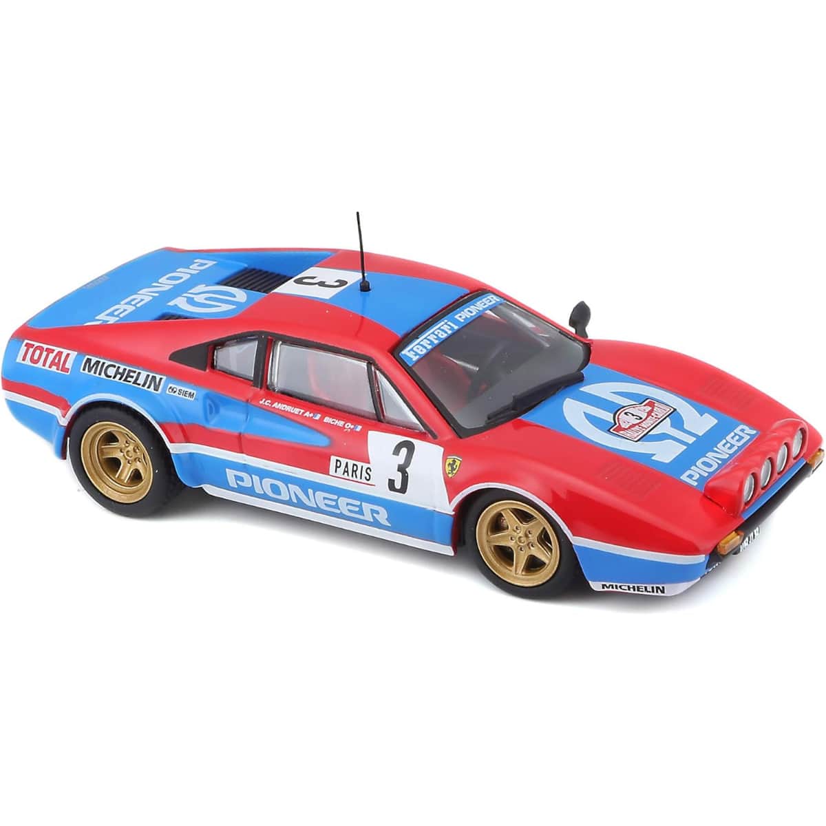 بوراجو سيارة فيراري رايسنغ 308 GTB موديل 1982 بمقياس 1:43 للأولاد، 13+ سنوات
